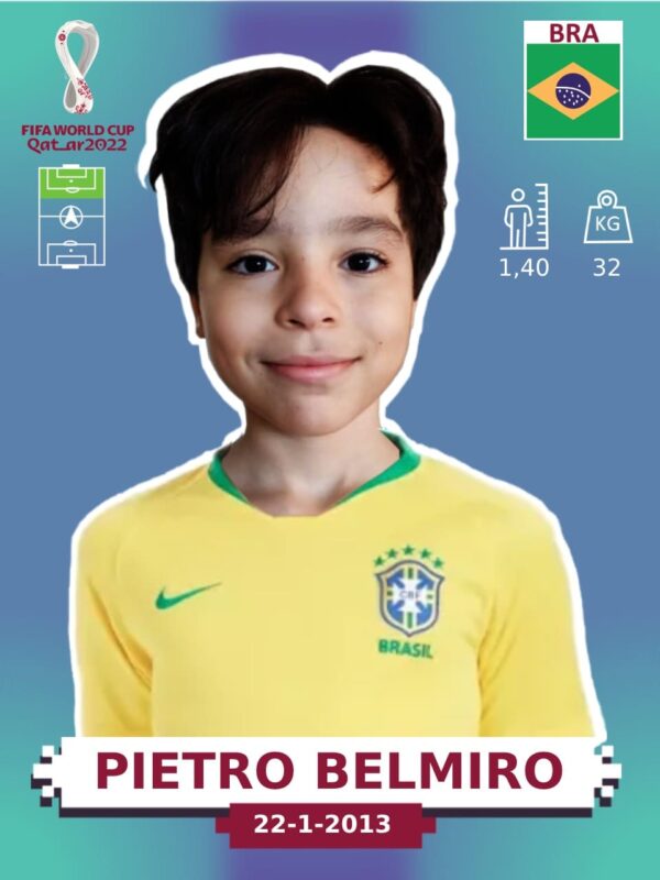 Figurinha Lendária da Copa do Mundo de 2022 - Pietro Belmiro